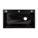 Lidz Handmade H7545B Мийка для кухні інтегрована Decor Black PVD Honeycomb 3,0/1,0 мм LDH7545BDECPVD48373