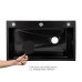 Lidz Handmade H7545B Мийка для кухні інтегрована Decor Black PVD Honeycomb 3,0/1,0 мм LDH7545BDECPVD48373