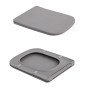 Унітаз підвісний Tern Ultra Quiet 490×365×325 мм, Stone Grey, з сидінням Slim Duroplast / Soft-close / Quick Release QT17332303ASSG Qtap