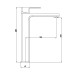 Смеситель для раковины  Lidz Dozorca 001FH высокий (k35) Chrome LDDOZ001FHCRM48990