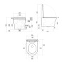 Унітаз підвісний Qtap Scorpio безободковий Ultra Quiet з сидінням Soft-close QT14332380ASW