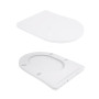 Унітаз підвісний Qtap Scorpio безободковий Ultra Quiet з сидінням Soft-close QT14332380ASW