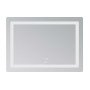 Дзеркало Lidz Kubis (KU2) 1000х800 з LED-підсвічуванням Touch, з антизапотіванням, з димером, рег. яскравості LD78LF6141008048450
