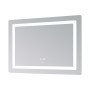 Дзеркало Lidz Kubis (KU2) 1000х800 з LED-підсвічуванням Touch, з антизапотіванням, з димером, рег. яскравості LD78LF6141008048450