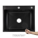 Lidz Handmade H6050HB Мийка для кухні інтегрована Decor Black PVD Honeycomb 2,5/0,5 мм LDH6050BDECPVD48371