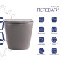 Унітаз підвісний Qtap Robin Ultra Quiet 520×365×340 мм, Stone grey, з сидінням Slim Duroplast / Soft-close / Quick Release QTROB26SG48996