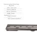 Комплект Qtap Taurus FD800 (PVD) Линейный трап из нержавеющей стали с сухим затвором 800 мм