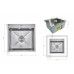Lidz Handmade H5050H Мийка для кухні інтегрована Decor Honeycomb 2,5/0,5 мм LDH5050DEC48365