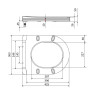 Сидіння для унітаза Qtap (Robin 490) 425x363x50 мм, Matt Black, з мікроліфтом Slim Duroplast, Quick Release QTSC179MB48676