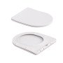 Унітаз підвісний Qtap Robin Ultra Quiet 520×365×340 мм, Marble, з сидінням Slim Duroplast / Soft-close / Quick Release QTROB26MR48998