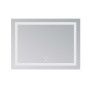 Дзеркало Lidz Kubis (KU1) 900х700 з LED-підсвічуванням Touch, з антизапотіванням, з димером, рег. яскравості LD78LF904907048451