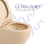 Унітаз підвісний Robin Ultra Quiet 490×365×325 мм, Beige, з сидінням Slim Duroplast / Soft-close / Quick Release QT13332381АSSB Qtap