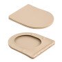 Унітаз підвісний Robin Ultra Quiet 490×365×325 мм, Beige, з сидінням Slim Duroplast / Soft-close / Quick Release QT13332381АSSB Qtap