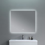 Дзеркало Qtap Taurus (TA2) 1000×800 мм з LED-підсвічуванням Touch, з антизапотіванням, з димером, рег. темп. кольору (3000-6500K) QTTAU100080048957