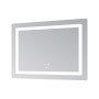 Дзеркало Lidz Kubis (KU2) 900х700 з LED-підсвічуванням Touch, з антизапотіванням, з димером, рег. яскравості LD78LF904907048452