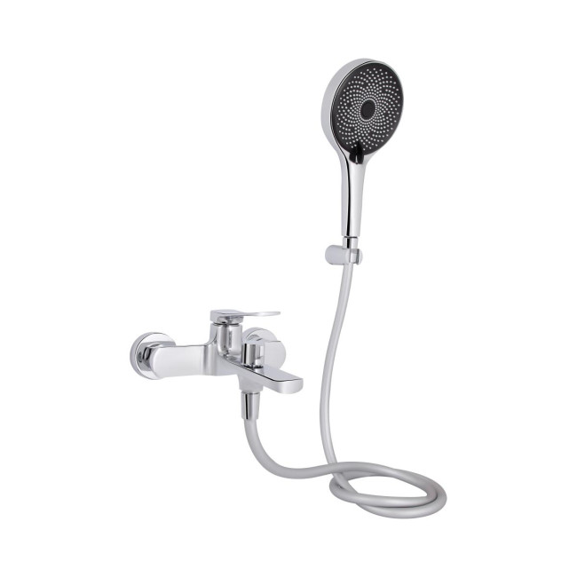 Змішувач для ванни Qtap Slavonice (з душовим гарнітуром) QTSLV259CRM48034 Chrome