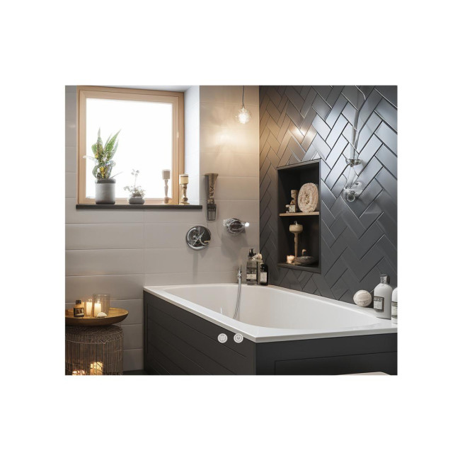 Дзеркало Qtap Taurus (TA1) 800×600 мм з LED-підсвічуванням Touch, з антизапотіванням, з димером, рег. темп. кольору (3000-6500K) QTTAU8006004895
