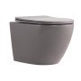 Унітаз підвісний Qtap Robin Ultra Quiet 520×365×340 мм, Stone grey, з сидінням Slim Duroplast / Soft-close / Quick Release QTROB26SG48996
