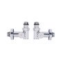 Комплект кранів Thermo Alliance Standart 1/2" хром, для рушникосушарки кутовий SF395W15HE