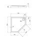 Душевой поддон Qtap Diamond 309912 90x90x12 см + сифон