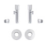 Комплект кранів Thermo Alliance Standart 1/2" НР для рушникосушарки кутовий SF395W15