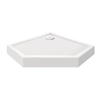 Душевой поддон Qtap Diamond 301112 100x100x12 см + сифон