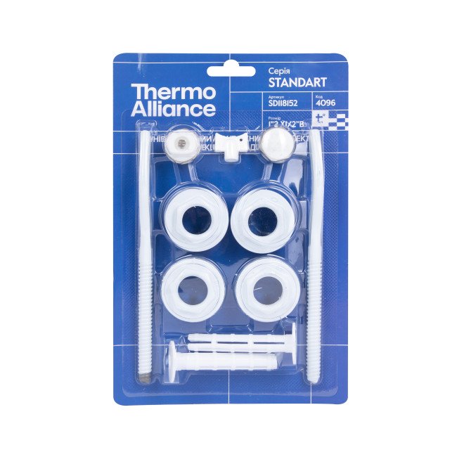 Комплект на радіатор Thermo Alliance Standart 1/2"х1" SD118152
