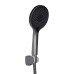 Смеситель для ванны Qtap Vlasta New (c душевым гарнитуром) QTVLA259GMB45643 Gunmetal Black PVD