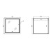 Зеркало Qtap Mideya 800x800 с LED-подсветкой Touch, с антизапотеванием, диммером QT2078NCF8080W