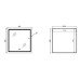 Зеркало Qtap Mideya 800x800 с LED-подсветкой Touch, с антизапотеванием, диммером QT2078NCF8080W
