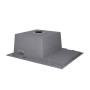 Мийка для кухні інтегрована Lidz Handmade H6350R крило праворуч (LDH6350BRUR45587) Brushed Steel 3,0/1,0 мм