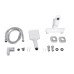 Смеситель для ванны Qtap Presto (c душевым гарнитуром) QTPRE259CRW45579 Chrome/White