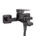 Смеситель для ванны Qtap Gemini (c душевым гарнитуром) QTGEM259GMB45684 Gunmetal Black PVD