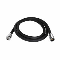 Шланг для ручного душа Qtap Hadice 1600 мм прямоугольный QTHADPVCSQ160B Black Matt