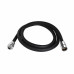 Шланг для ручного душа Qtap Hadice 1600 мм прямоугольный QTHADPVCSQ160B Black Matt