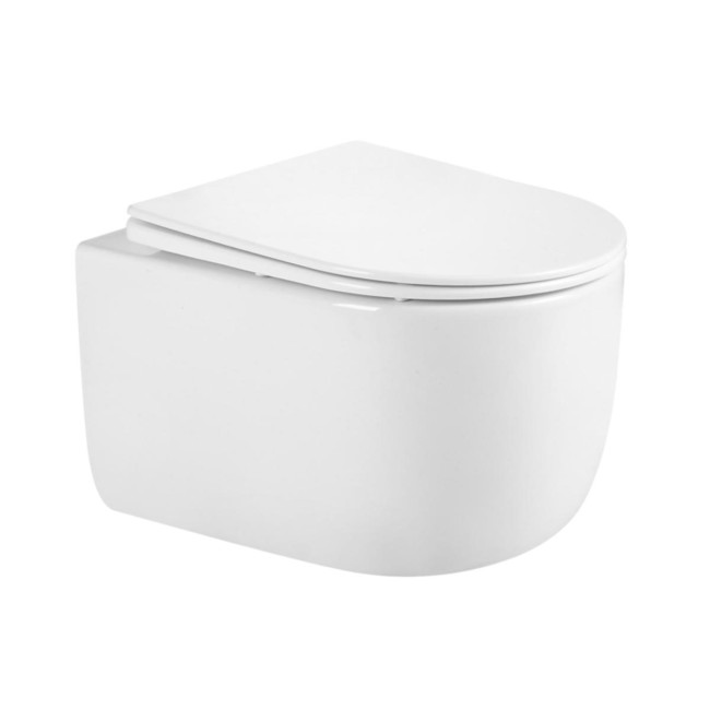 Унітаз підвісний Qtap Taurus безободковий з сидінням Soft-close QTTAU26W45428