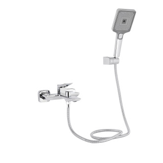 Смеситель для ванны Qtap Presto (c душевым гарнитуром) QTPRE259CRM45574 Chrome