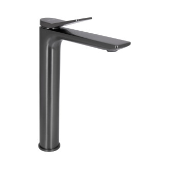 Смеситель для раковины Qtap Presto высокий QTPRE269GRP45582 Gunmetal Black