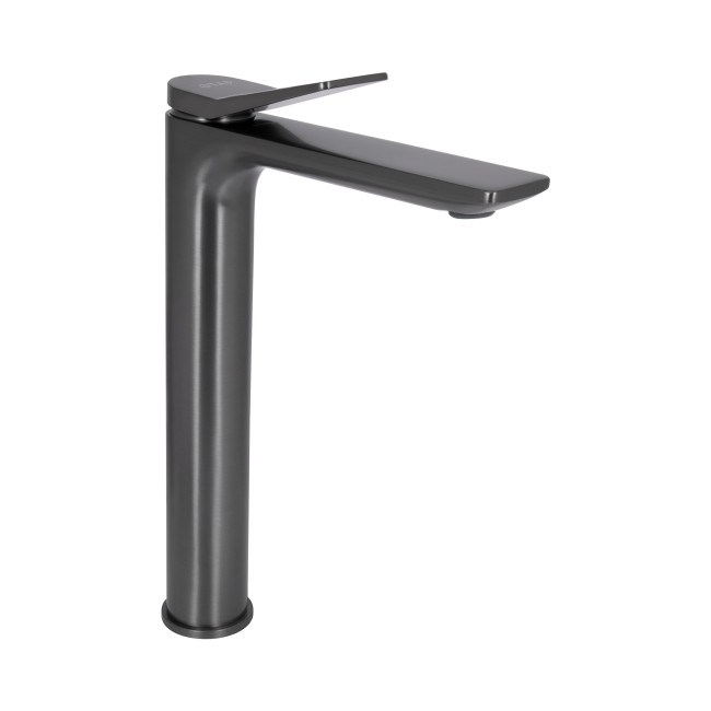 Смеситель для раковины Qtap Presto высокий QTPRE269GRP45582 Gunmetal Black