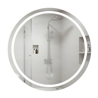 Зеркало Qtap Mideya R800 с LED-подсветкой Touch, с антизапотеванием, диммером QT2078NCR8080W