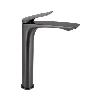 Смеситель для раковины Qtap Vlasta New высокий QTVLA269GMB45653 Gunmetal Black PVD