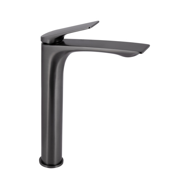 Смеситель для раковины Qtap Vlasta New высокий QTVLA269GMB45653 Gunmetal Black PVD