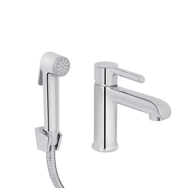 Смеситель для раковины Qtap Grand (с гигиеническим душем) QTGRA272CRM45670 Chrome