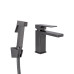 Смеситель для раковины Qtap Gemini (с гигиеническим душем) QTGEM272GMB45692 Gunmetal Black PVD