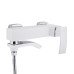 Смеситель для ванны Qtap Swan Cascada с поворотным изливом (c душевым гарнитуром) QTSWA260CRW45569 Chrome/White