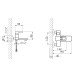 Смеситель для ванны Lidz Wawel 006 (c душевым гарнитуром) (k35) LDWAW006WHI45398 White
