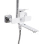 Душова система універсальна Qtap Presto на три споживачі (з виливом) QTPRE111CRW45580 Chrome/White