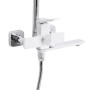 Душова система універсальна Qtap Presto на три споживачі (з виливом) QTPRE111CRW45580 Chrome/White