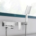 Смеситель для ванны Qtap Swan Cascada с поворотным изливом (c душевым гарнитуром) QTSWA260CRM45565 Chrome