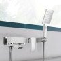 Змішувач для ванни Qtap Swan Cascada з поворотним виливом (з душовим гарнітуром) QTSWA260CRM45565 Chrome